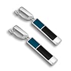 Серьги с эмалью