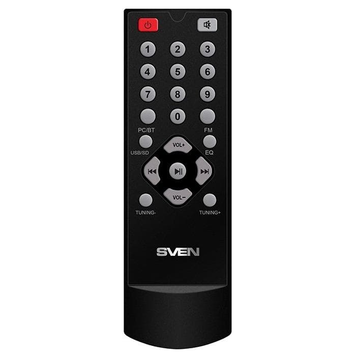 Акустическая система 2.1 SVEN MS-304 черный, RMS 40Вт(20 + 2x10), Bluetooth 10m, USB2.0, SD слот, Пульт ДУ, MDF, Питание от сети(~220В)