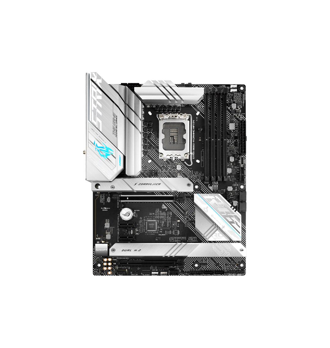 Материнская плата ASUS ROG STRIX B660-A GAMING WIFI D4 ATX,LGA1700,IntelB660,4xDDR43200MHz,2xPCI-Ex16x,3xM2,4xSata,2.5GbE,Bluetooth v5.2,DP,HDMI,Aura Sync,Wi-Fi6