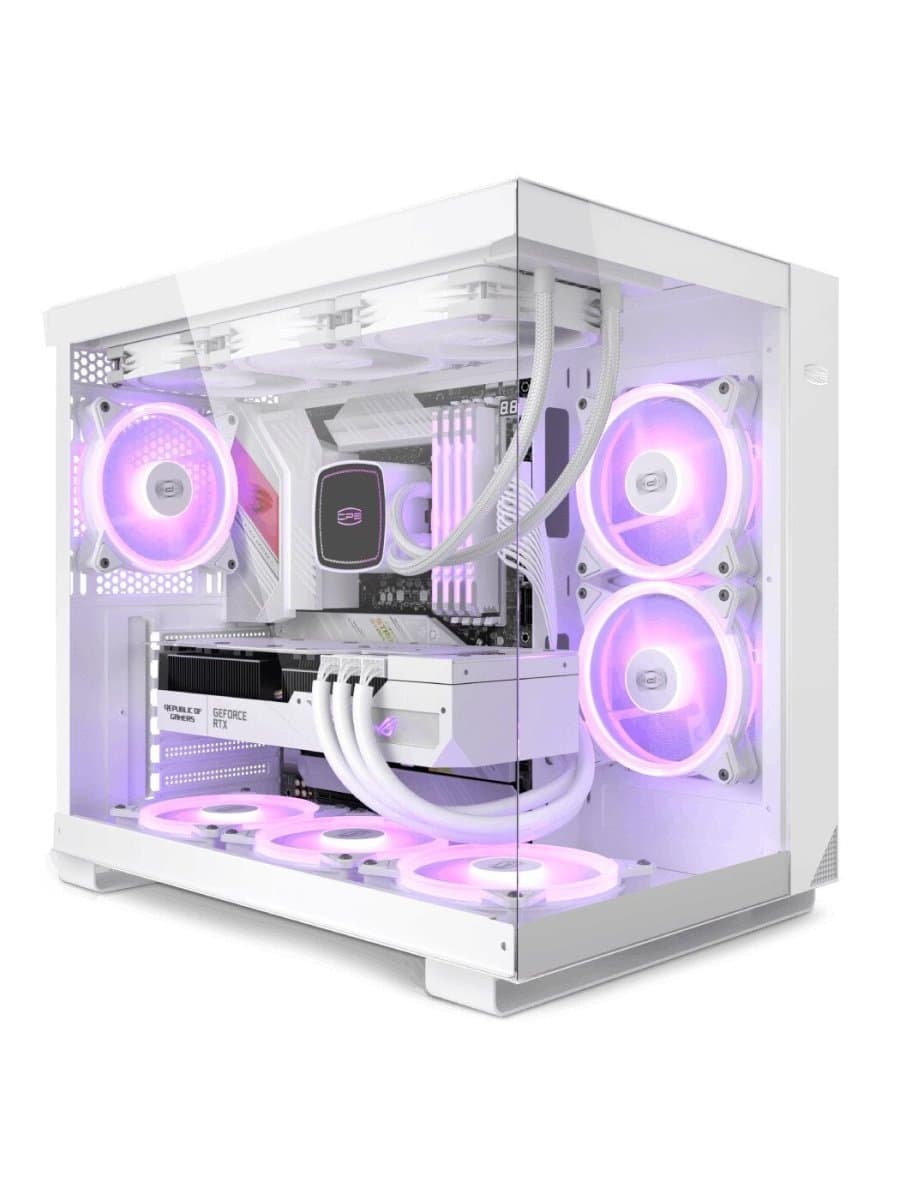 Корпус PCCooler C3 T500 ARGB WH ATX 1xUSB 3.1, Gen2 Type-C, 2xUSB 3.0, HDAudio,2x2,5" SSD, 2x3,5" HDD, with 6 FANS,Tempered Glass,415x295x368mm,White