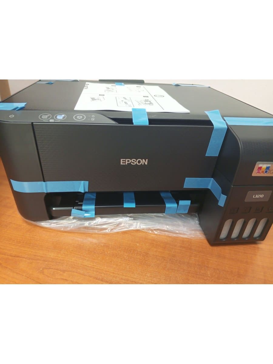 МФУ Epson L3210 (Printer-copier-scaner, A4, СНПЧ 4color, (Black 33ppm/ Colour 15ppm), printer 5760x1440 dpi, scaner 600x1200 dpi, USB)