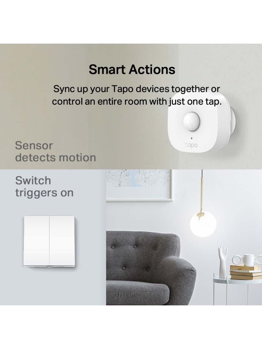 Умный 2 клавишный выключатель TP-Link Tapo S220