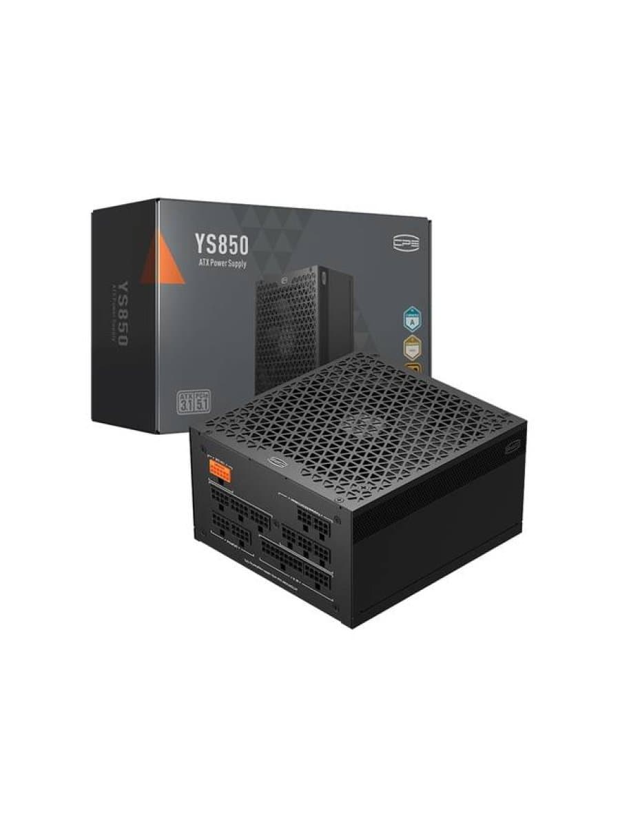 Блок питания 850W PCCooler YS850 80PLUS GOLD 100-240V, PFC + Full Bridge SRCLLC + DC to DC, 135mm HYB FAN, Full Modular