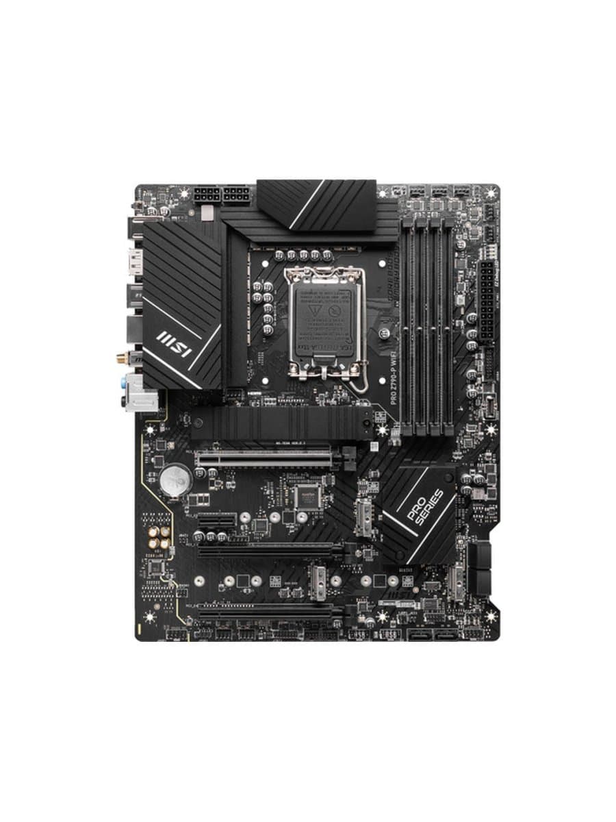 Материнская плата MSI PRO Z790-P WIFI (ATX, LGA1700, Intel Z790, 4x DDR5 5600MHz, 3x PCIe x16, 4x M.2, 6x SATA, 2.5GbE, 4x USB 5Gbps, 4x USB 2.0, HDMI, DP, Wi-Fi 6E)