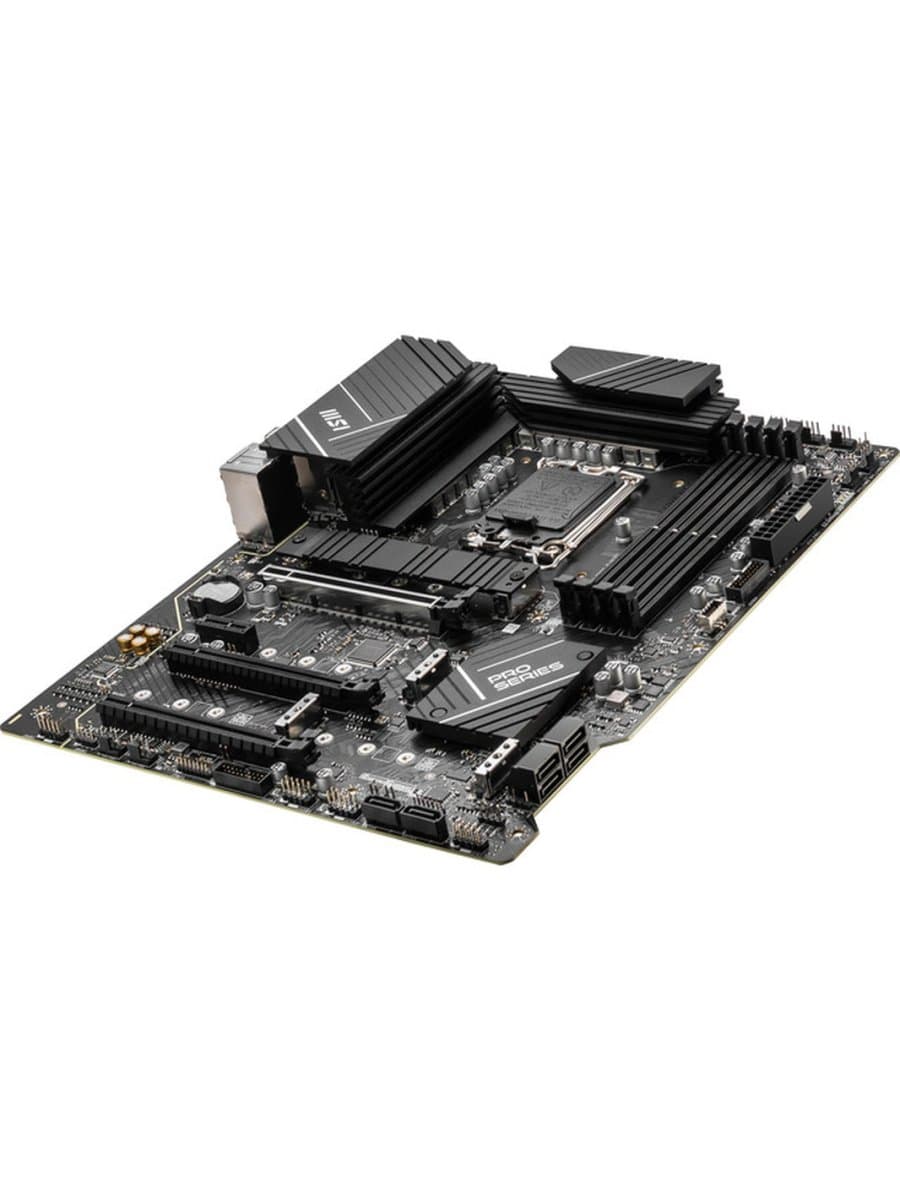 Материнская плата MSI PRO Z790-P WIFI (ATX, LGA1700, Intel Z790, 4x DDR5 5600MHz, 3x PCIe x16, 4x M.2, 6x SATA, 2.5GbE, 4x USB 5Gbps, 4x USB 2.0, HDMI, DP, Wi-Fi 6E)