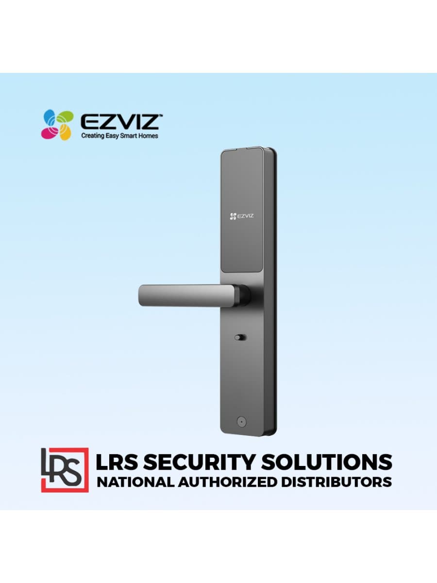 Замок биометрический EZVIZ CS-DL05-R200-WBCP-GR, отпечаток пальца, карта, пароль, Wi-Fi, Bluetooth, приложение, звонок, сирена, серый