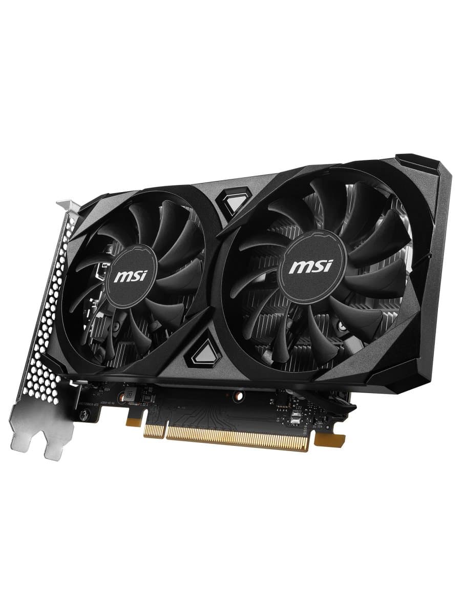 Видеокарта MSI GeForce RTX 3050 6G VENTUS 2X E OC 6G GDDR6  96-bit, Boost 1492 MHz, 1? DisplayPort 1.4a, 2? HDMI 2.1, Dual Fan