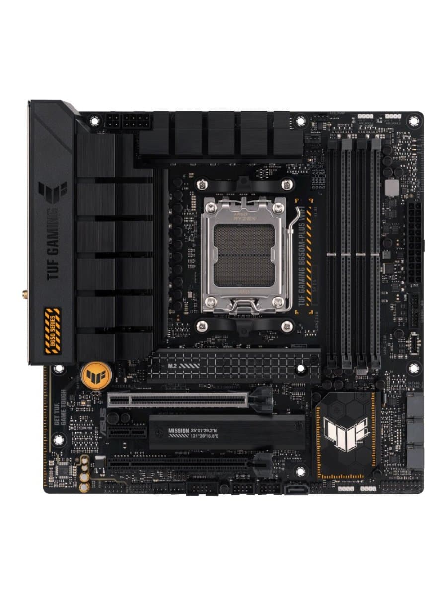 Материнская плата ASUS TUF GAMING B650M WIFI (ATX, AM5, AMD B650, 4x DDR5 7600 + MHz, 2x PCIe 4.0 x16, 2x M.2 (1x PCIe 5.0), 4x SATA, 2.5GbE, 8x USB Rear, HDMI)