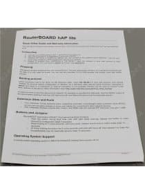 Роутер Wi-Fi MikroTik hAP Lite RB941-2nD, CPU 1 Core, 32MB RAM, 2.4GHz 300 Mb/s, 4xLAN 100Mb/s, MicroUSB, RouterOS (L4)