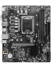 Материнская плата MSI PRO B760M-E D4 mATX,LGA1700,Intel B760,2xDDR4 3200MHz,1*PCI-E4.0,1*PCI-E3.0,1*M2,4*Sata,6Gb/s,1Gb Lan,2*USB3.2,4*USB2.0,HDMI,VGA
