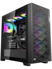 Корпус PCCooler C3 D510 ARGB BK ATX 2xUSB 3.0, HDAudio, 2x2,5" SSD, 2x3,5" HDD, 3x120mm ARGB FAN, Tempered Glass, 454x220x490mm, Black