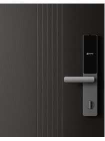 Замок биометрический EZVIZ CS-DL05-R200-WBCP-GR, отпечаток пальца, карта, пароль, Wi-Fi, Bluetooth, приложение, звонок, сирена, серый
