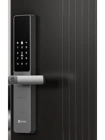 Замок биометрический EZVIZ CS-DL05-R200-WBCP-GR, отпечаток пальца, карта, пароль, Wi-Fi, Bluetooth, приложение, звонок, сирена, серый
