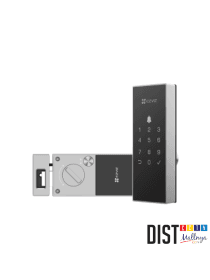 Замок накладной EZVIZ CS-DL03-R100-WP-BK (Wi-Fi, Bluetooth, код + временный, приложение, звонок, сирена, поддержка аварийного питания) Black