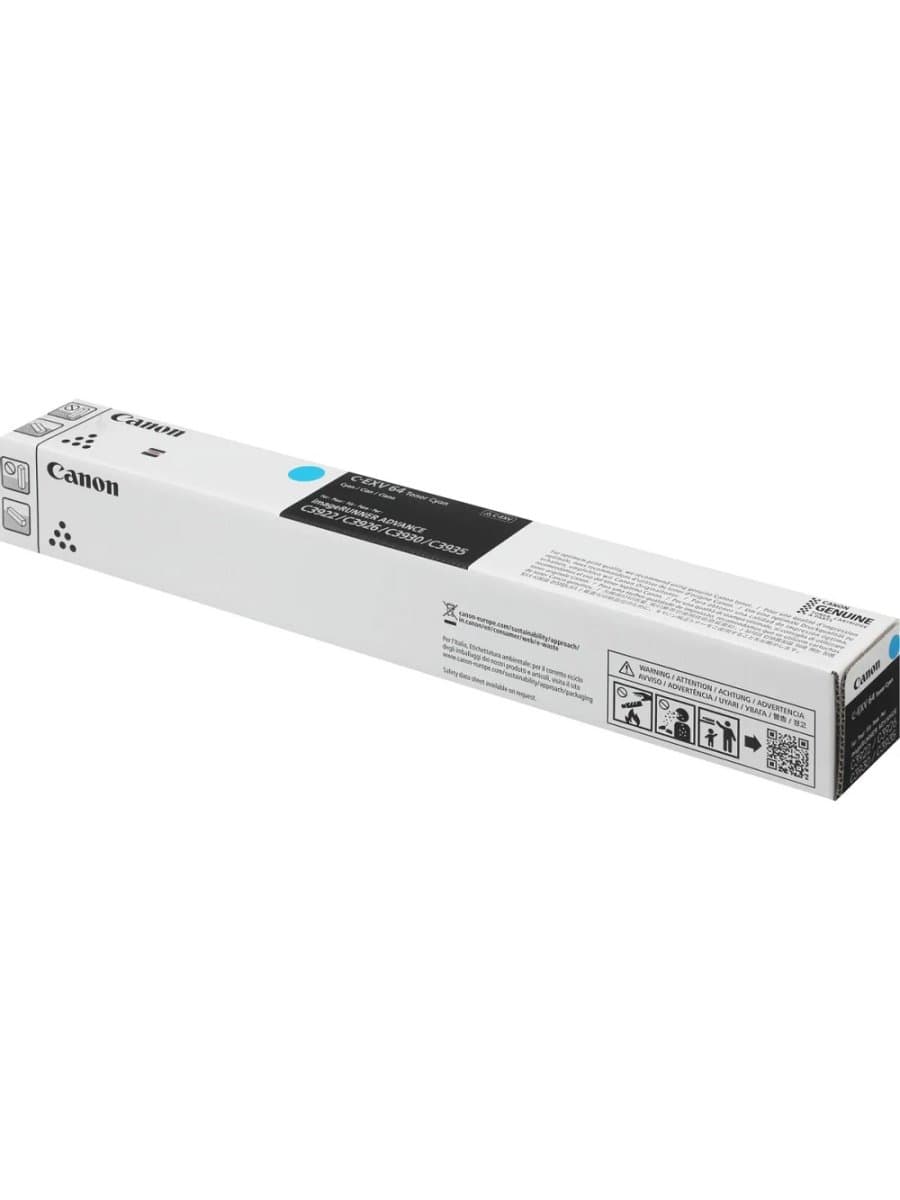 Тонер туба Canon C-EXV64 Toner Cyan оригинал для Canon IR ADV DX C3926i (ресурс-25500 стр)