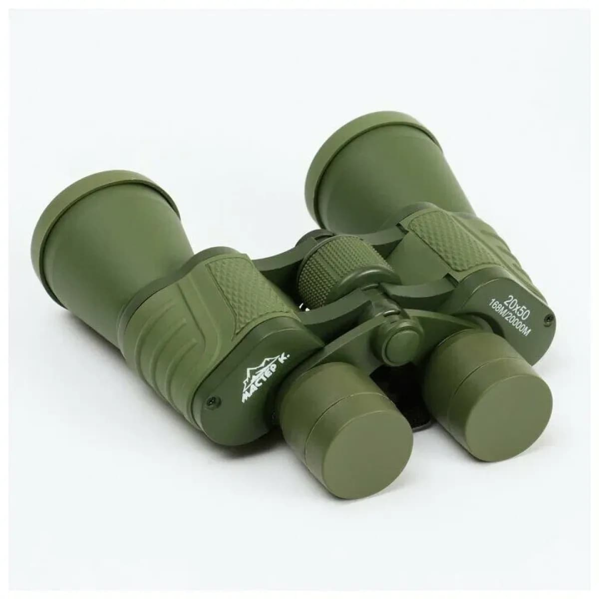 Бинокль «Военный» Мастер К, 20×50, с чехлом, цвет болотный