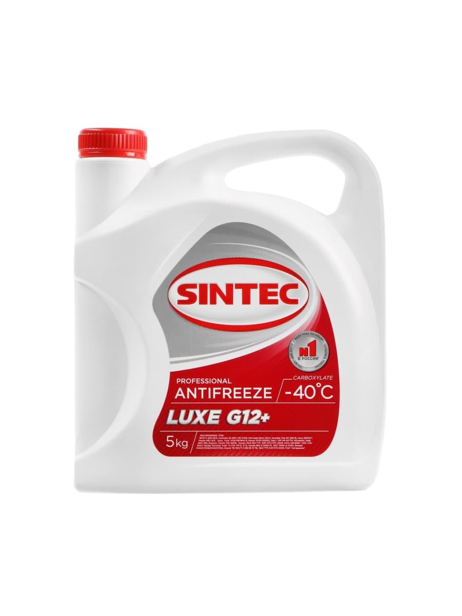 Антифриз Sintec Luxe красный G12+, 5 кг