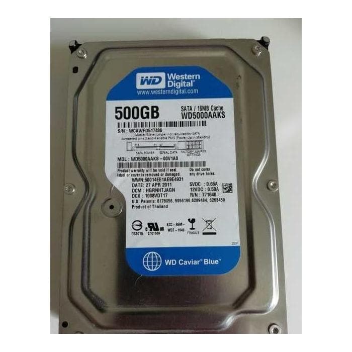 Жесткий диск HDD 500GB, WD, 5400rpm, slim, для ноутбука