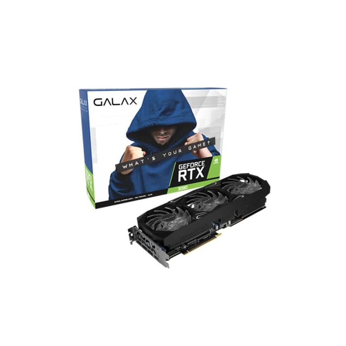 Видеокарта GALAX GeForce RTX3080 SG 1-Click OC 10GB GDDR6X 320bit 1725Mhz/19000Mhz TRIPPLE FAN RGB HDMI HDCP 3xDisplayPort (NON-LHR)