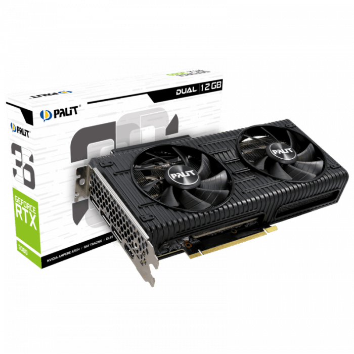 Видеокарта GALAX GeForce RTX3060 1-Click OC 12GB GDDR6 192bit 1792Mhz/15500Mhz DUAL Fan HDMI HDCP 3xDisplayPort