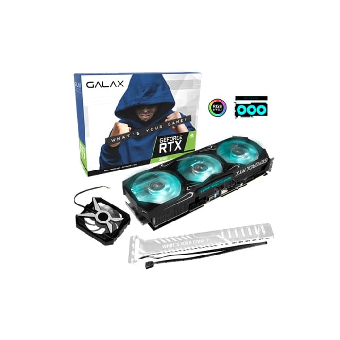 Видеокарта GALAX GeForce RTX3080 SG 1-Click OC 10GB GDDR6X 320bit 1725Mhz/19000Mhz TRIPPLE FAN RGB HDMI HDCP 3xDisplayPort LHR