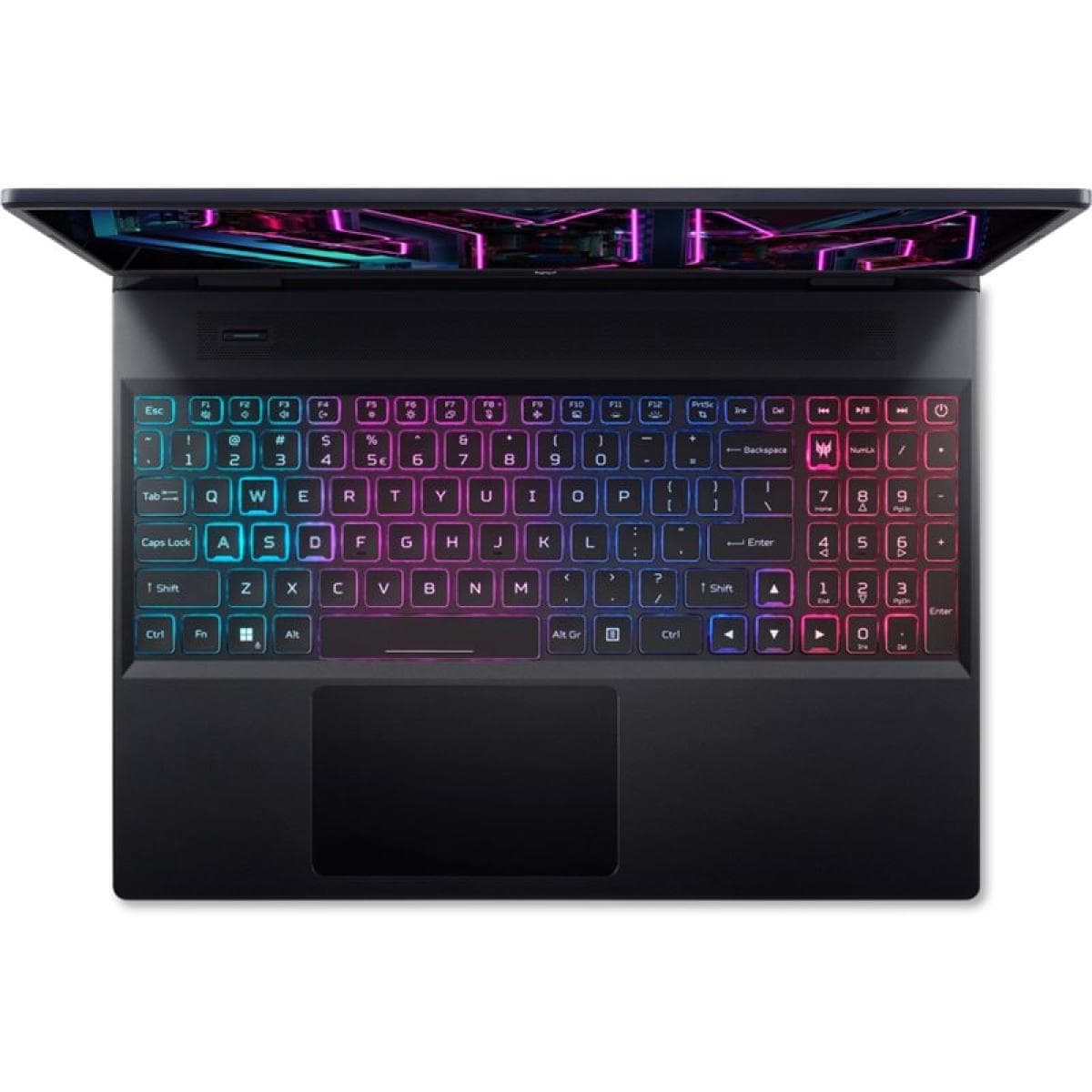Ноутбук Acer Predator Helios Neo 16 PHN16-71 Obsidian Black Intel Core i7-13700HX, 64GB DDR5, 1TB M.2 NVMe PCIe 3.0 SSD + 512GB M.2 NVMe PCIe 3.0 SSD, NVIDIA GeForce RTX 4060 8GB GDDR6, 16.0" IPS WQXGA (2560x1600) 165Hz, WiFi 6, BT 5.0, HD WebCam, 4 x USB 3.2, 2 x USB Type-C, RJ-45, Backlight RGB Ke