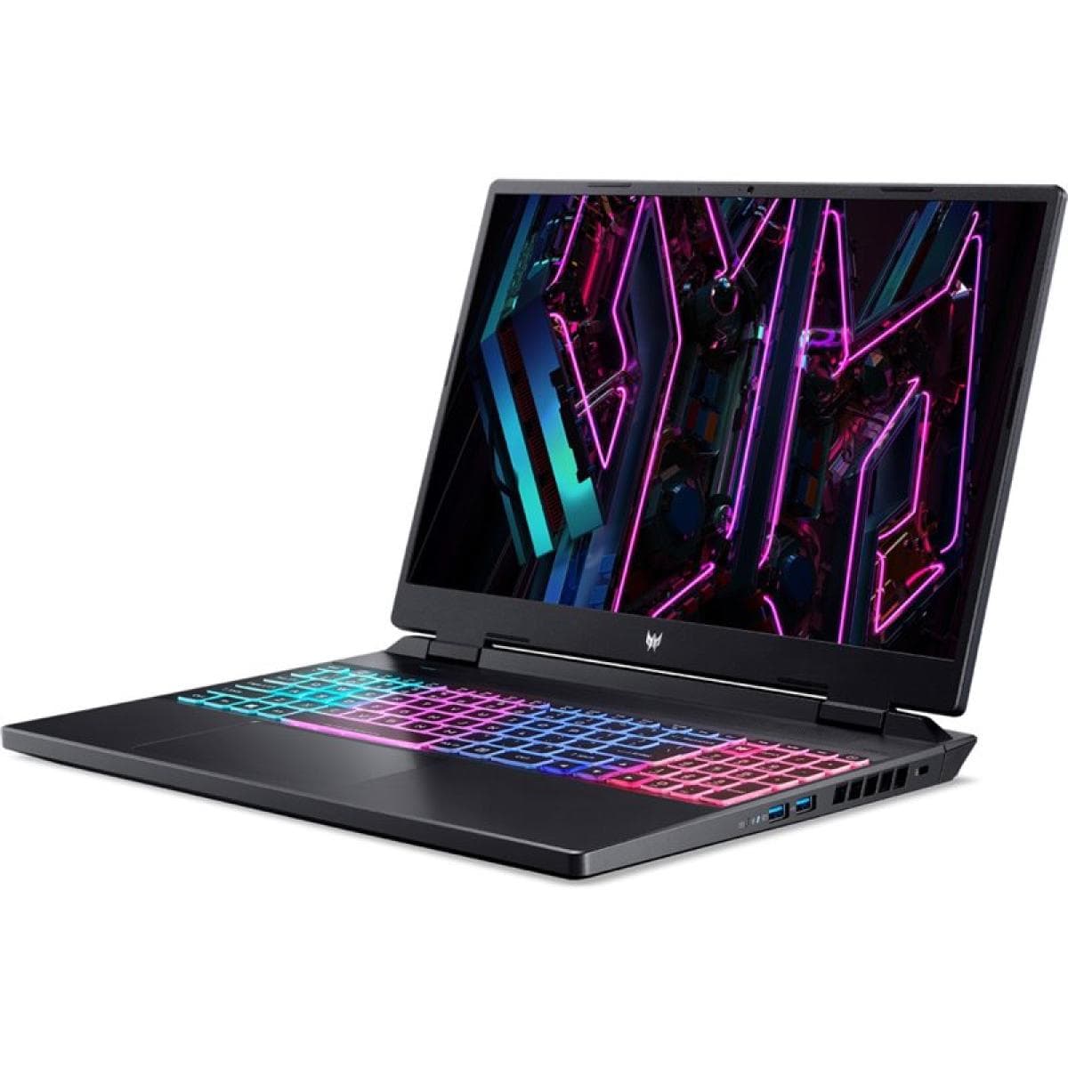 Ноутбук Acer Predator Helios Neo 16 PHN16-71 Obsidian Black Intel Core i7-13700HX, 64GB DDR5, 1TB M.2 NVMe PCIe 3.0 SSD + 512GB M.2 NVMe PCIe 3.0 SSD, NVIDIA GeForce RTX 4060 8GB GDDR6, 16.0" IPS WQXGA (2560x1600) 165Hz, WiFi 6, BT 5.0, HD WebCam, 4 x USB 3.2, 2 x USB Type-C, RJ-45, Backlight RGB Ke