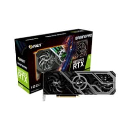 Видеокарта Palit GeForce RTX3080 Gaming PRO 10GB GDDR6X 320bit 1710Mhz/19000Mhz TRIPPLE Fan DVI-D HDMI HDCP DisplayPort LHR