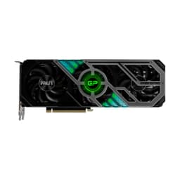 Видеокарта Palit GeForce RTX3080 Gaming PRO 10GB GDDR6X 320bit 1710Mhz/19000Mhz TRIPPLE Fan DVI-D HDMI HDCP DisplayPort LHR