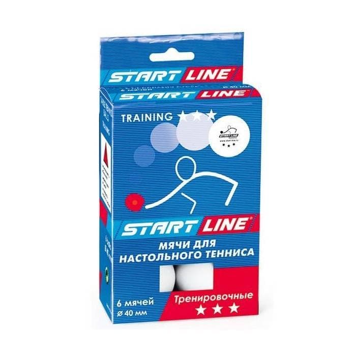 Мячи для настольного тенниса Start line Training 3* New 8333