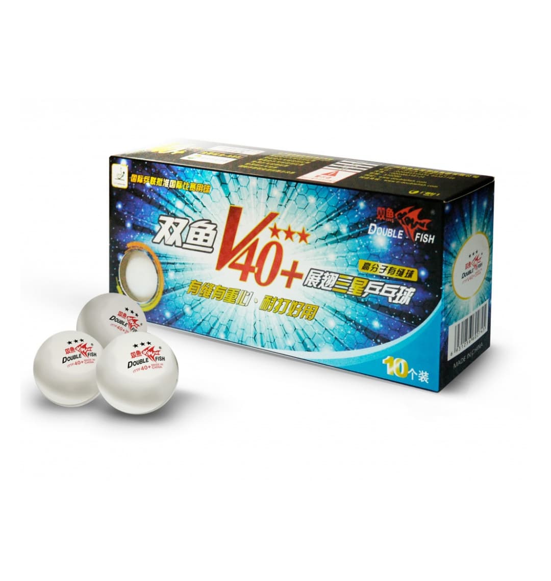 Мячи для настольного тенниса Double Fish 40+ Three star 3* Volant (ITTF) V111F