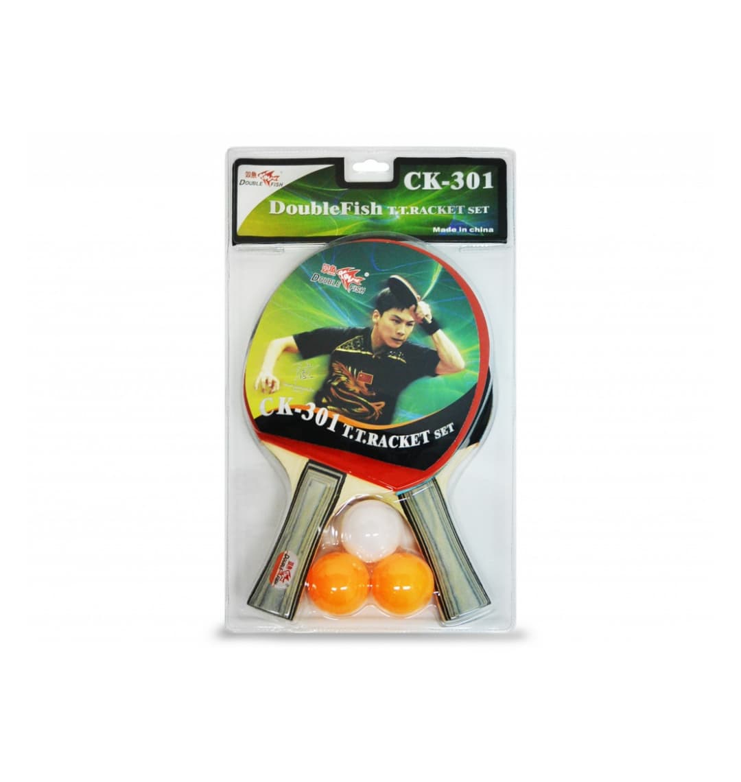 Набор аксессуаров Double Fish 2 Ракетки, 3 мяча, упаковано в блистер CK-301