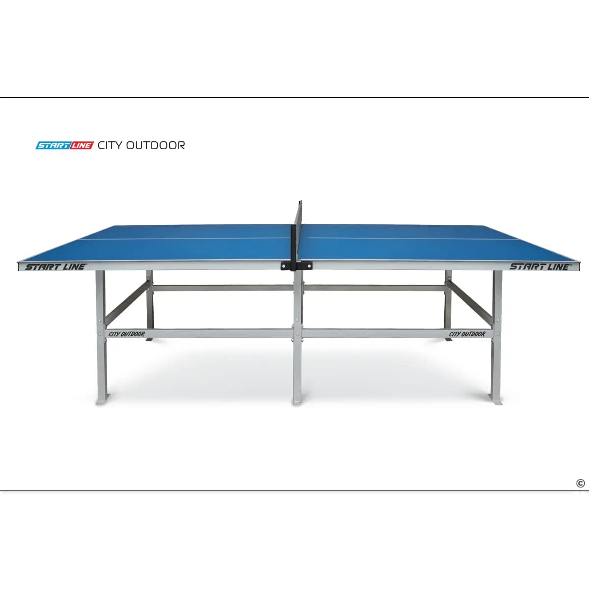 Теннисный стол Start Line всепогодный City 8 с сеткой Синий 60-710
