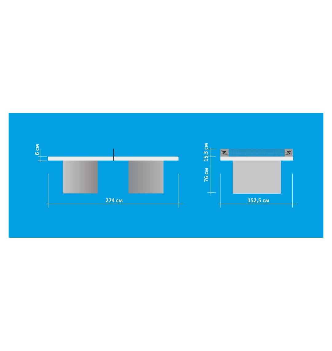 Теннисный стол Start Line антивандальный всепогодный City Power 60-716