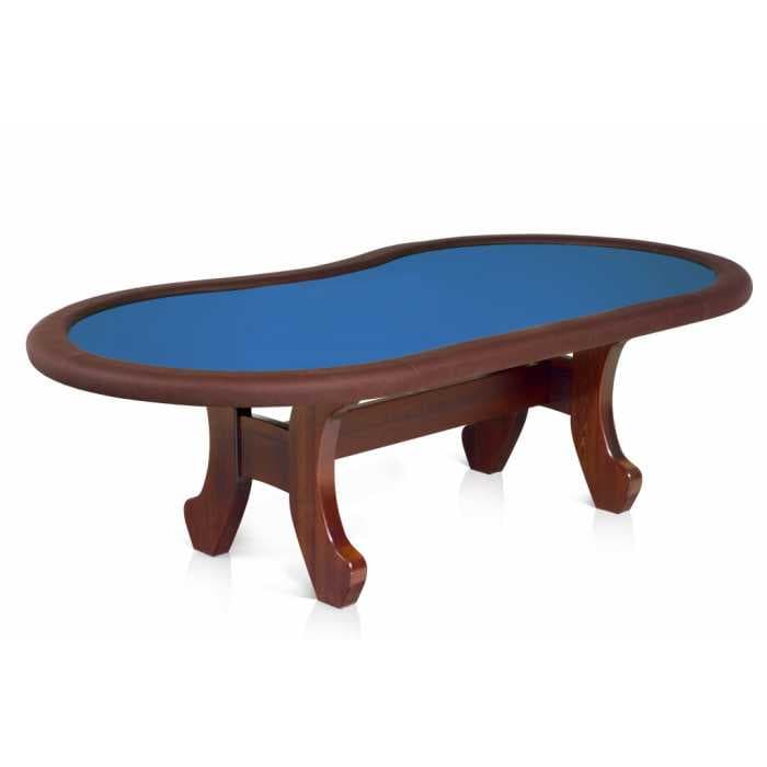 Стол для покера Start Line Play «Калифорния»,сосна,(780 мм*2680 мм*1400 мм), Iwan Simonis Electric blue СдП.КЛ.Сн