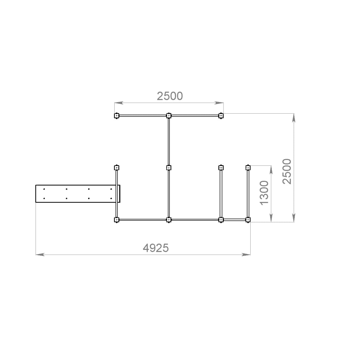 Спортивный комплекс Start Line Fitness № 1 (шведская стенка, 2 турника разной высоты, скамья наклонная, брусья,3 турника для отжимания) 7001