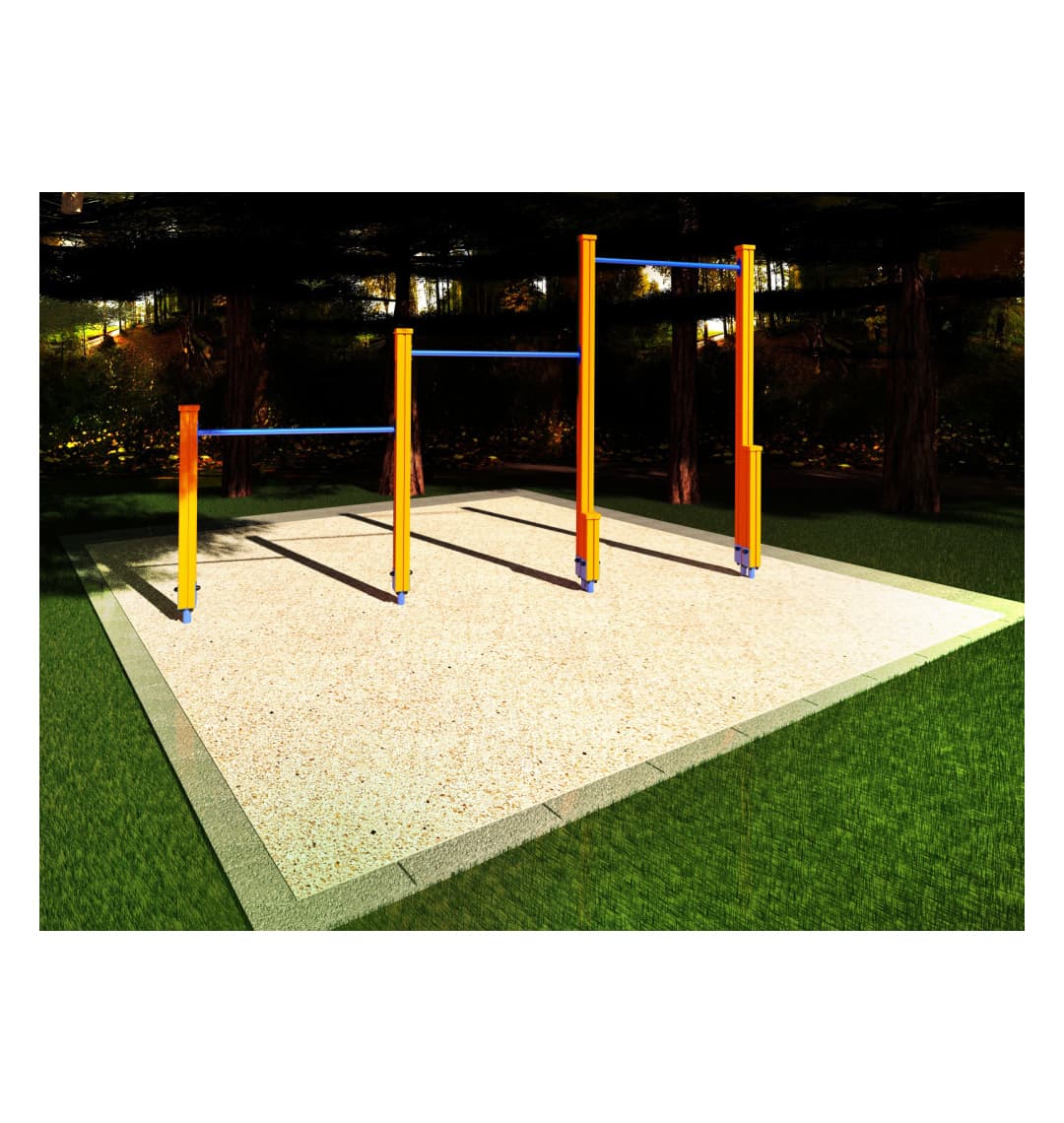 Спортивный комплекс Start Line Fitness № 12 (3 турника разной высоты) 7012