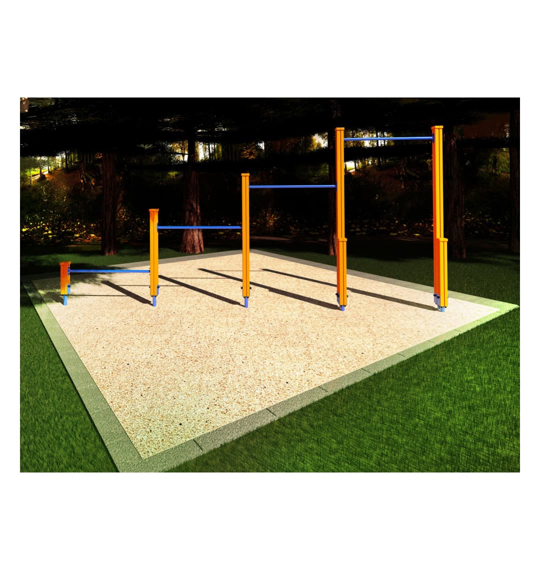 Спортивный комплекс Start Line Fitness № 13 (3 турника разной высоты, турник для отжимания) 7013