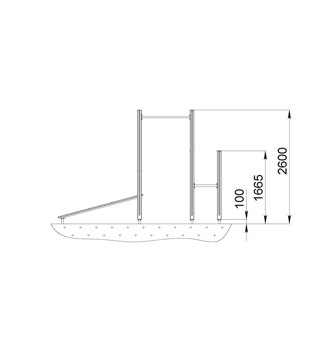 Спортивный комплекс Start Line Fitness № 14 (турник, брусья, наклонная скамья) 7014