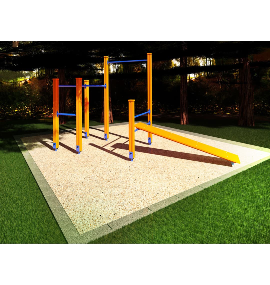 Спортивный комплекс Start Line Fitness № 14 (турник, брусья, наклонная скамья) 7014