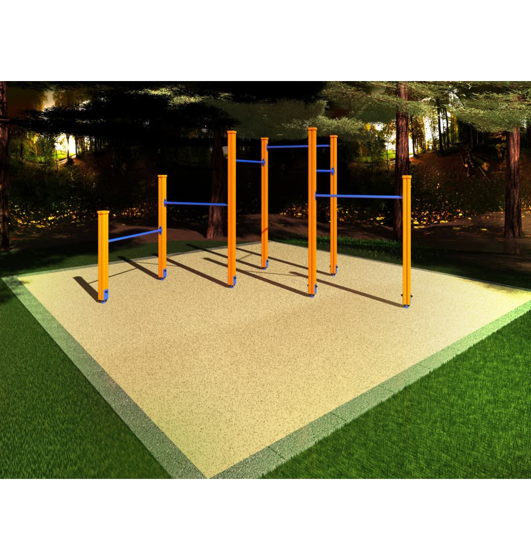 Спортивный комплекс Start Line Fitness № 5 (турник для отжимания, 5 турников разной высоты) 7005