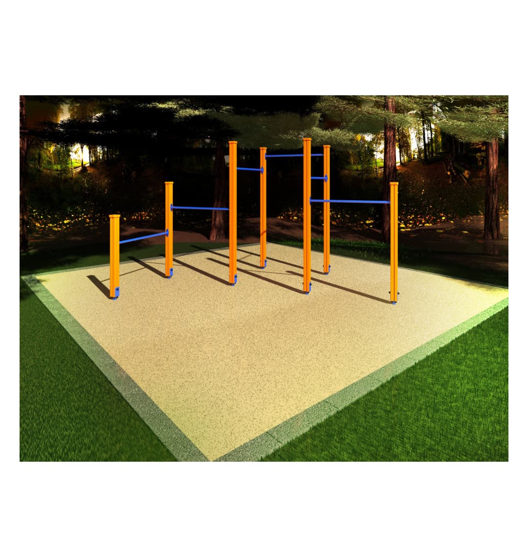 Спортивный комплекс Start Line Fitness № 5 (турник для отжимания, 5 турников разной высоты) 7005