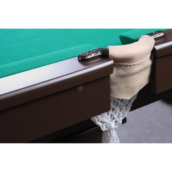 Стол бильярдный Start Line Play "Домашний" (6 ног) 8ф ПУЛ / РП (2240 мм х1120мм) берёза/сосна/МДФ, сукно "Euro Pro 30" ш1,98м Yellow green Дм8.БрСн