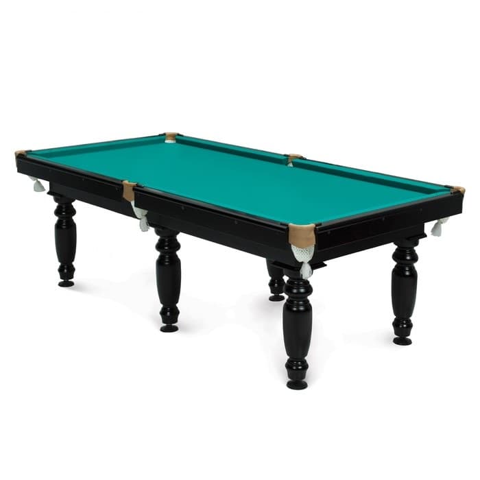 Стол бильярдный Start Line Play "Домашний" (6 ног) 9ф ПУЛ / РП (2540 мм х1270 мм) берёза/ сосна/МДФ, сукно "Euro Pro 30" ш1,98м Yellow green Дм9.БрСн