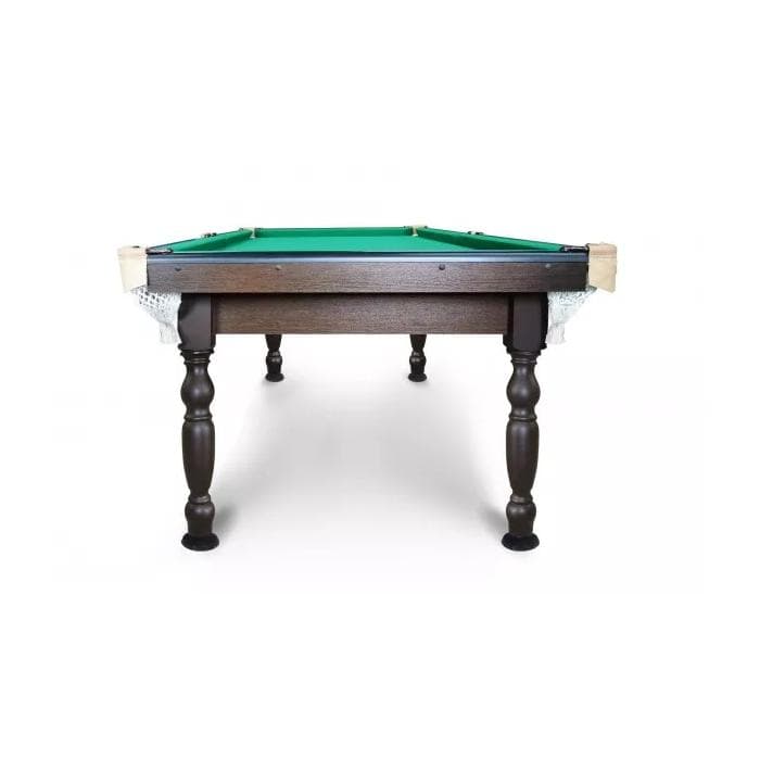 Стол бильярдный Start Line Play "Домашний" (4 ноги) 6ф ПУЛ / РП (1800 мм х900 мм) берёза/сосна/МДФ, сукно "Euro Pro 30" ш1,98м Yellow green Дм6.БрСн