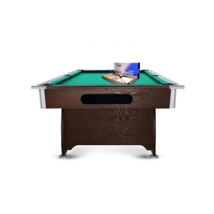 Стол бильярдный Start Line Play "Модерн" 8ф ПУЛ/РП, ЛДСП 16мм, В комплект входят: 1 набор шаров, 2 кия, 12 мелков, 1 треугольник, 1 мостик, 1 разметка 35, сукно "Euro Pro 70" ш1,98м Yellow green Мд8.ЛДСП