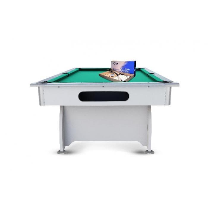 Стол бильярдный Start Line Play "Модерн" 8ф ПУЛ/РП, ЛДСП 16мм, В комплект входят: 1 набор шаров, 2 кия, 12 мелков, 1 треугольник, 1 мостик, 1 разметка 35, сукно "Euro Pro 70" ш1,98м Yellow green Мд8.ЛДСП