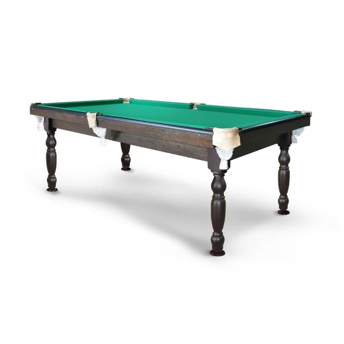 Стол бильярдный Start Line Play «Юнкер" 7ф ПУЛ / РП (1900ммх950мм) сосна/лдсп, сукно "Euro Pro 30" ш1,98м Yellow green Юн7.ЛДСП