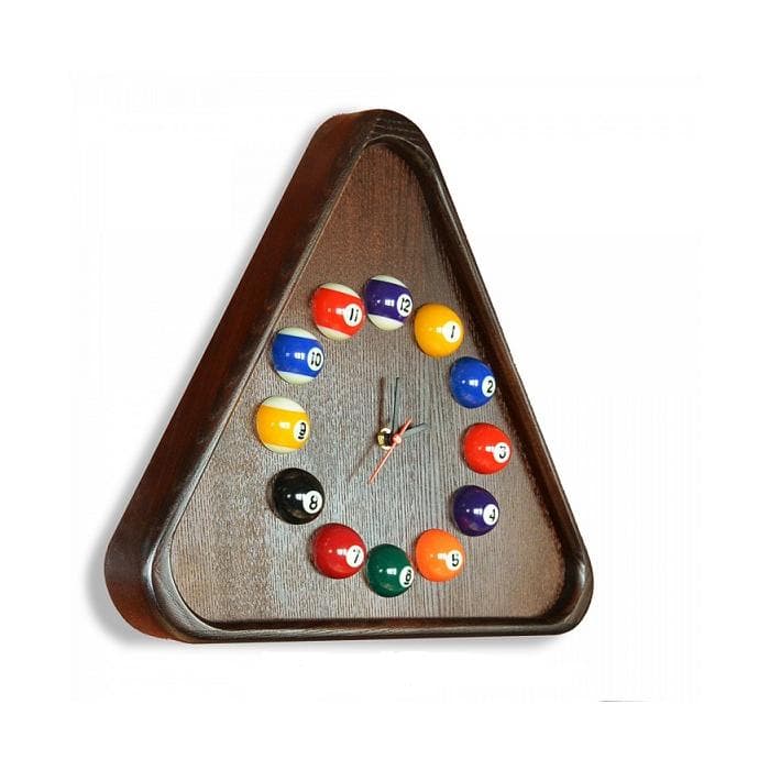 Часы "Треугольник" ясень/шпон ЧТр.ЯсШп