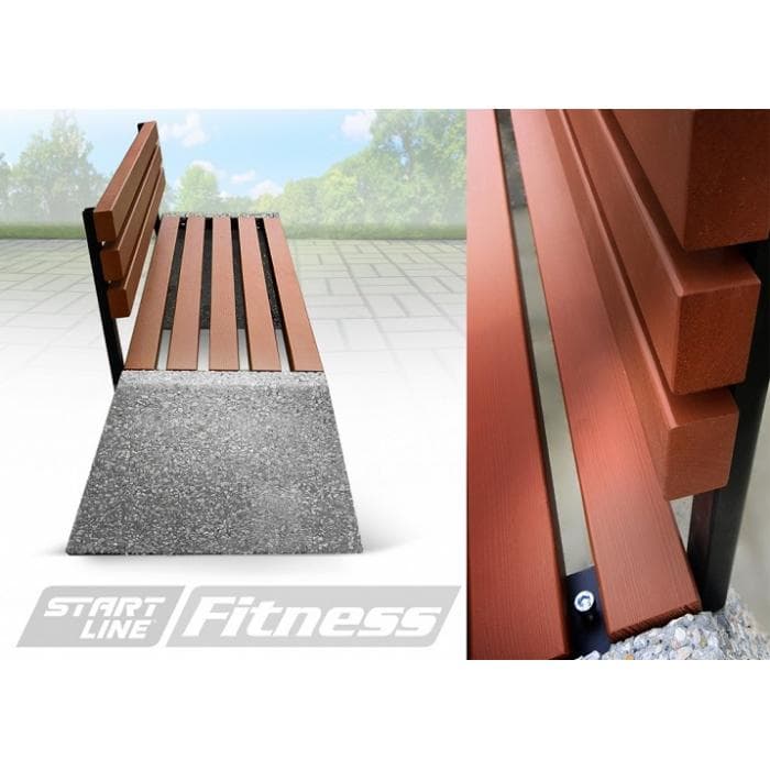 Уличная скамья со спинкой Start Line Fitness «Проспект»
